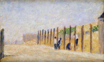 Spingendo nei poli, c.1882 da Georges Pierre Seurat