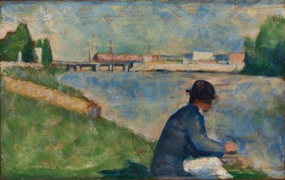 Studio per "Bagnanti ad Asnières", c.1883-1884 da Georges Pierre Seurat