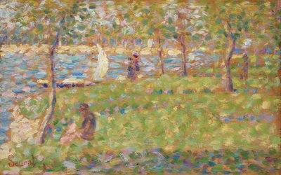 Studio per La Grande Jatte, 1884-1885 da Georges Pierre Seurat