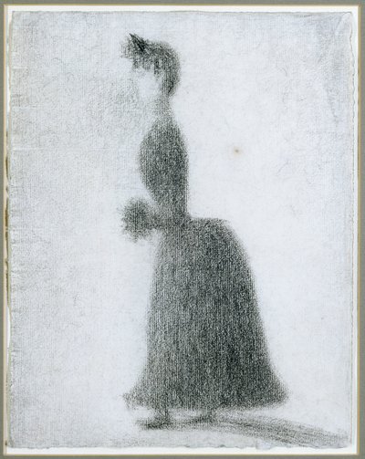 La Passeggiatrice con un Muff, c.1884 da Georges Pierre Seurat