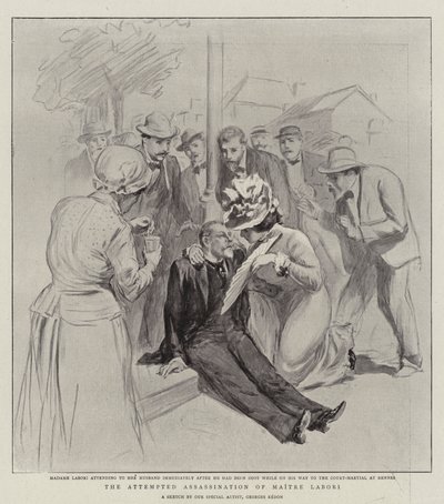 Il tentato assassinio di Maitre Labori da Georges Redon