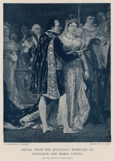 Dettaglio dal matrimonio religioso di Napoleone e Maria Luisa da Georges Rouget