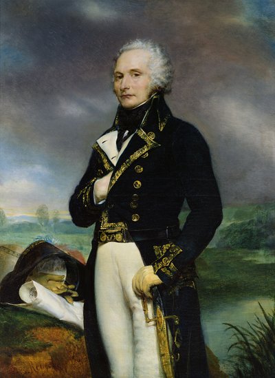 Ritratto del visconte Alexandre-Francois-Marie de Beauharnais (1760-94) dopo un dipinto di J. Guerin da Georges Rouget