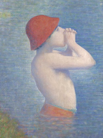 (dettaglio) dei Bagnanti ad Asnières, 1884 da Georges Seurat