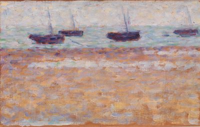 Quattro barche a Grandcamp da Georges Seurat