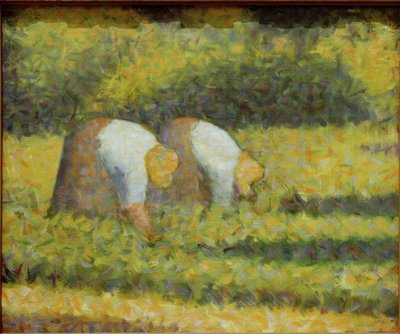 Contadine al lavoro da Georges Seurat
