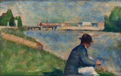 Studio per Bagnanti ad Asnières, c. 1883-1884 da Georges Seurat