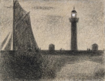 Il faro di Honfleur, 1886 da Georges Seurat