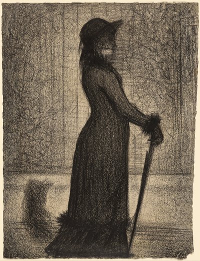 Donna che passeggia (Una elegante) da Georges Seurat