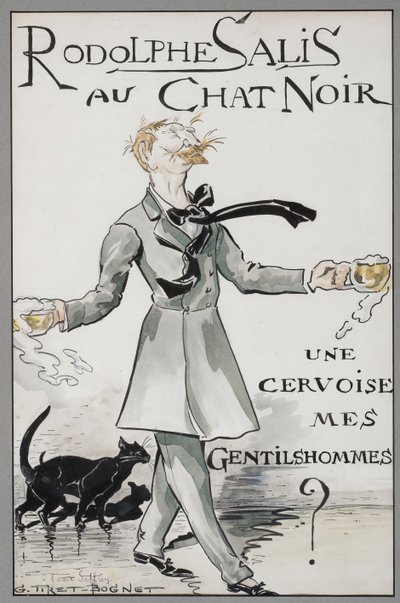 Rodolphe Salis al Chat Noir da Georges Tiret Bognet
