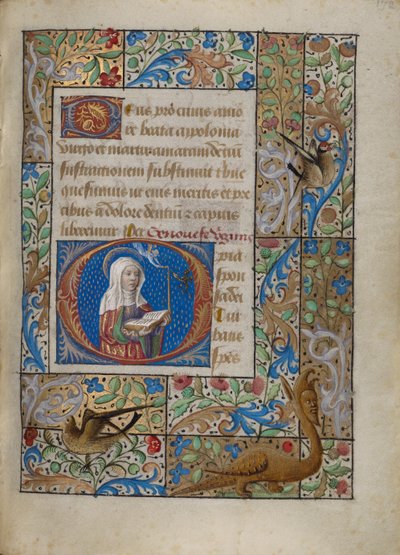 Iniziale O: Saint Geneviève da Georges Trubert