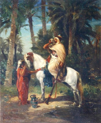 Cavaliere fermato da Georges Washington