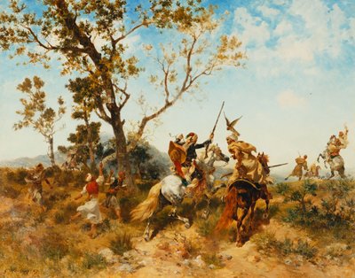 Una festa di falconeria araba da Georges Washington