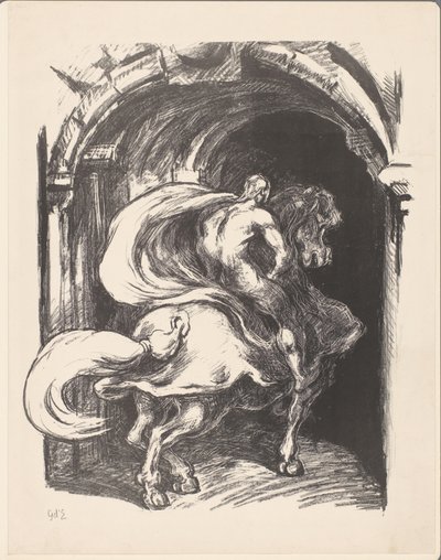 Cavaliere che entra in un portale da Georges d