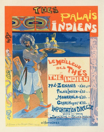 Thés du Palais Indien, c. 1900 da Georges de . Feure