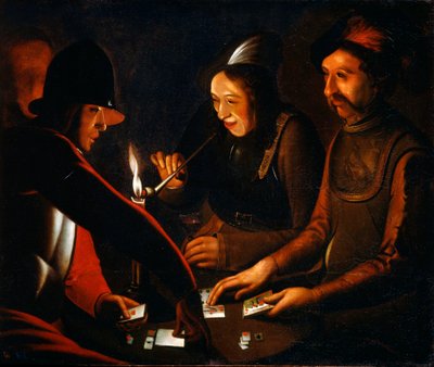 Soldati che Giocano a Carte, XVII secolo da Georges de La Tour