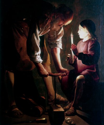 San Giuseppe il falegname, c1640 da Georges de La Tour