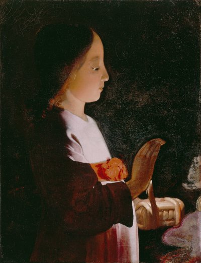 Giovane Vergine Maria, c.1640 da Georges de La Tour