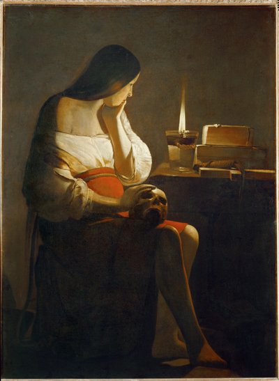 La Madeleine a la Veilleuse - La Maddalena con la luce notturna ... da Georges de La Tour