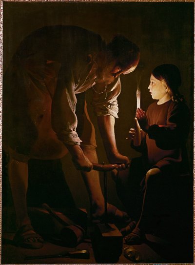 San Giuseppe Falegname ... da Georges de La Tour