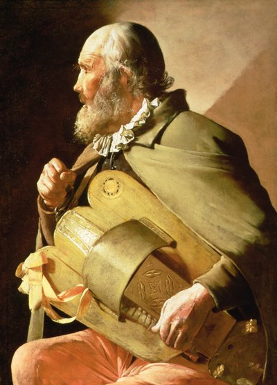 Il suonatore di ghironda cieco da Georges de La Tour