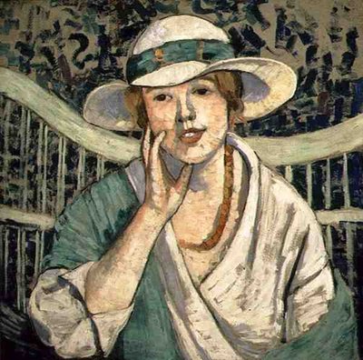 Il Cappello Bianco e Verde da Georgette Agutte