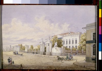 La grande via Lubyanka a Mosca da Georgi Filippovich Baranovsky