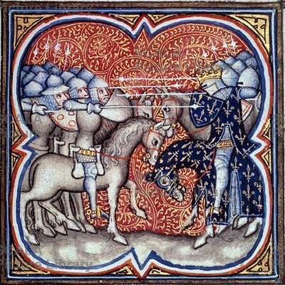 Carlo Martello combatte i Saraceni a Tours-Poitiers nel 732, Grandi Cronache di Francia (27408010460) da Georgia Levan Ramishvili from Tbilisi