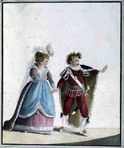 John Edwin (1749-90) e Sarah Siddons (1755-1831) da Georgiana Jane Keate