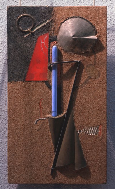 Costruzione colorata di materiali, numero 7 da Georgii Avgustovich Stenberg