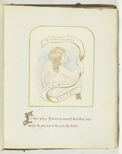 Senza titolo [cherubino con testo religioso], 185568 da Georgina Cowper