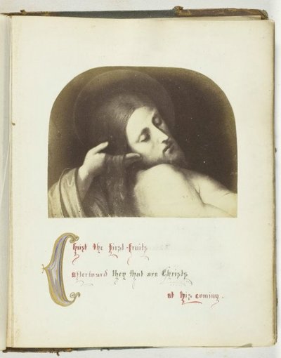 Senza titolo [illustrazione di Gesù con citazione biblica], 1855-68 da Georgina Cowper