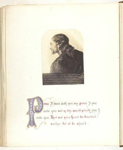 Senza titolo [illustrazione di Gesù con citazione biblica] da Georgina Cowper