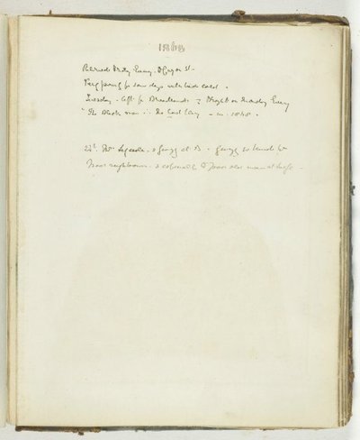 Senza titolo [pagina di testo relativa a Broadlands], 1868 da Georgina Cowper