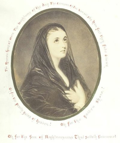 Senza titolo [donna pia con velo], 1868 da Georgina Cowper