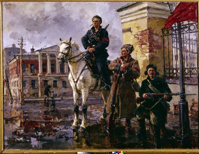 Rivoluzione russa di ottobre 1917: "i primi giorni di ottobre" da Georgiy Konstantinovich Savitsky