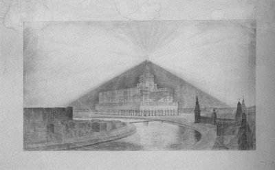 Progetto per il concorso architettonico per il Palazzo dei Soviet da Georgy Pavlovich Golts