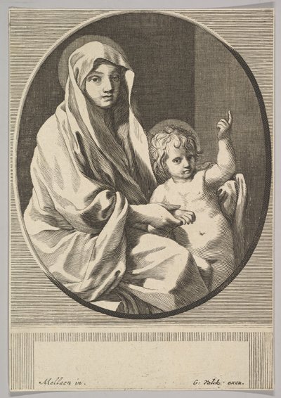 Vergine e bambino da Gerald Valck