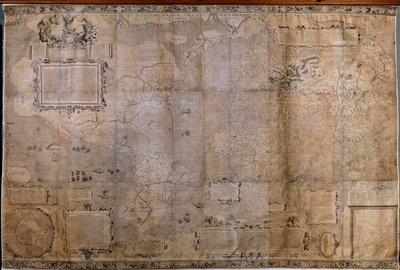 Mappa geografica del mondo da Gerard (after) Mercator