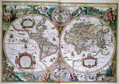 Mappa del mondo. Nova Totius Terrarum Orbis da Gerard (after) Mercator