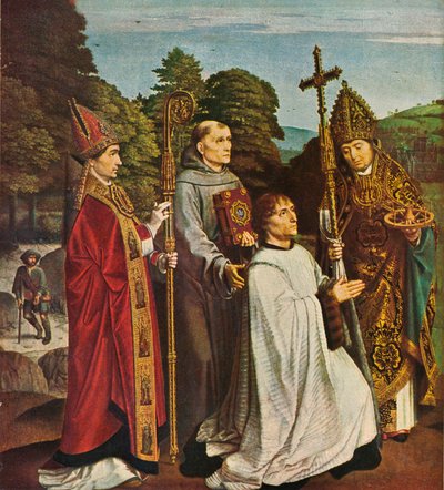 Canonico Bernardijn Salviati e tre santi, 1501, 1909 da Gerard David