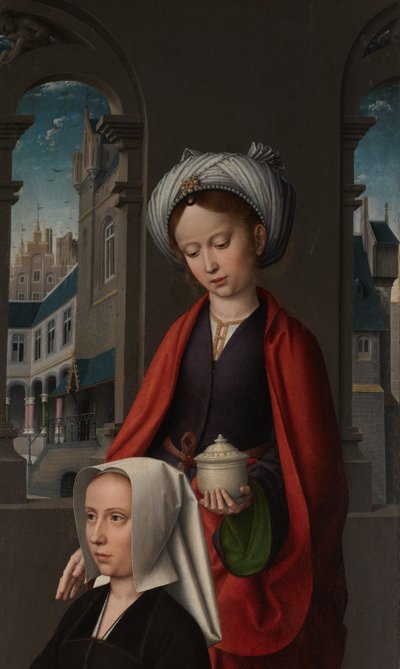 Pannello esterno del Battesimo di Cristo, c.1502-08 (dettaglio) da Gerard David