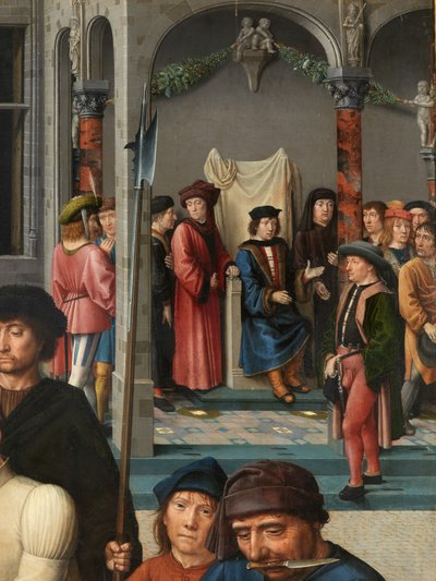 (dettaglio) La Scorticatura di Sisamnes da Gerard David
