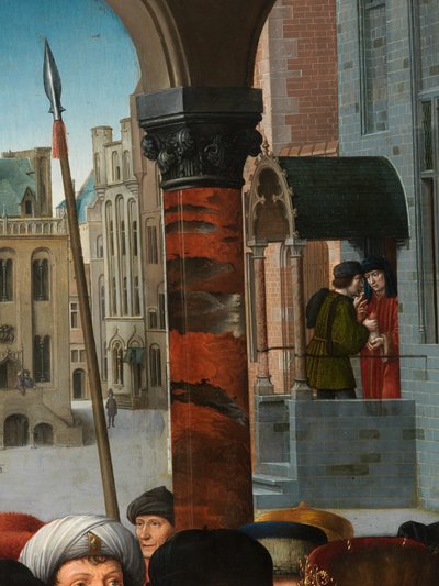 (dettaglio) Il giudizio di Cambise da Gerard David