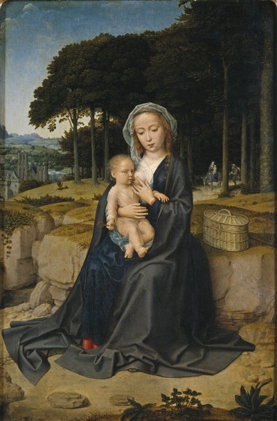Riposo durante la fuga in Egitto da Gerard David