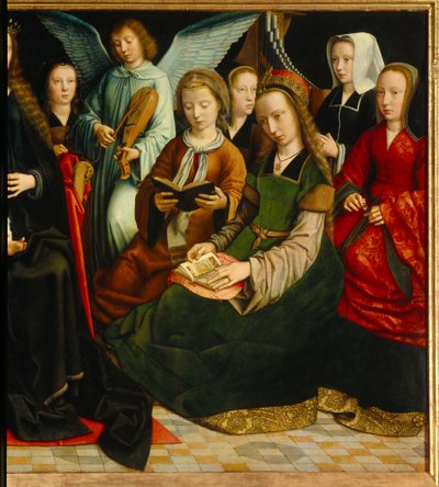 La Vergine tra i santi (dettaglio) da Gerard David