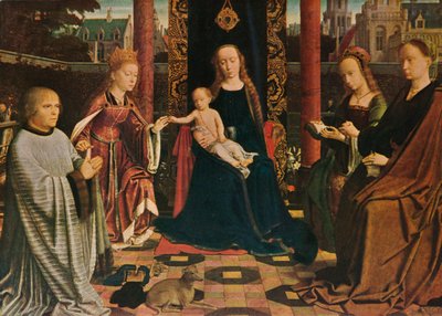 La Vergine e il Bambino con santi e donatore, 1510, 1909 da Gerard David