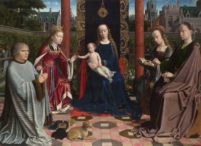 La Vergine e il Bambino con santi e donatore, c. 1510 da Gerard David