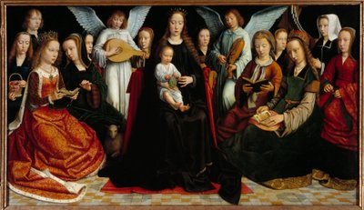 La Vergine tra i santi Davanti: Santa Dorotea, Santa Caterina, Sant
