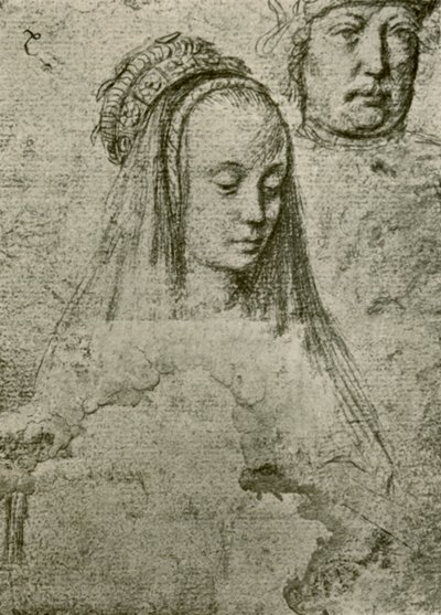 Giovane donna con copricapo, 1497-1498, 1908 da Gerard David